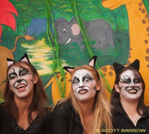 Elementary school teachers on a break from a spring festival and parade in San Miguel de Allende, Mexico